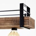 Pendelleuchte Aron, braun, 106,5 x 80 cm, Holz Pendellampe