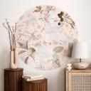Vinilo decorativo ilustración boho con flores y frutas - Diseños ONU - Redondo