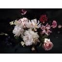 hvidt og lyserødt non-woven tapet Designwalls BunchofFlower roser 