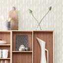 Tapet med mønster - penselstrøg beige
