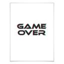 Póster Game Over - Efecto Glitch