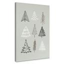 Lienzo Navidad - Ilustración árboles de Navidad - Kristina