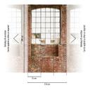 tapet stenmur brun creme - non-woven tapet industrielle boligvægge - mat og glat
