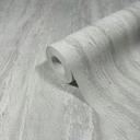 Non-woven tapet med skinnende, grov struktur i gråt gipslook