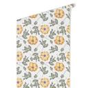 Tapet med mønster - akvarelblomster 05 - gul