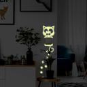Selvlysende Wallsticker Kat - passer til stikkontakten