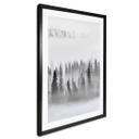 Póster bosque nuboso en blanco y negro - Xu