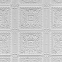 Anaglypta® Turner Tile Luxueux papier peint vinyle structuré à peindre, blanc