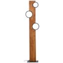 Stehleuchte Elena, braun, 140,4 x 31,2 cm, Holz LED-Stehleuchte, dimmbar