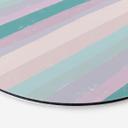 Vægcirkel Uplusmestudio - Coloured Stripes – print på aluminium (Alu-Dibond)