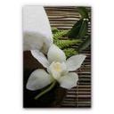 Dibond Schilderij met zilver effect Wellness Orchidee