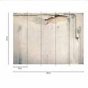 Industrial OldWall tapet i grå creme - non-woven tapet Designwalls 2 - 2,55 x 3,5 m