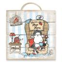 Holzbild sheepworld Home Sheep Home Tea Time