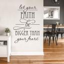 Wallsticker -  Let your Faith...