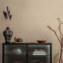Papel pintado no tejido, moderno y discreto, de aspecto textil beige rosado