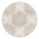 Billede Elegant mandala i sandguld - Bloomery Decor - rund – print på aluminium (Alu-Dibond)