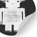 Wallsticker regnbuerobot til børneværelset Sleep Laugh Create - Treechild - Round