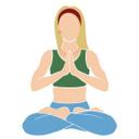 Muursticker Yoga Lotus