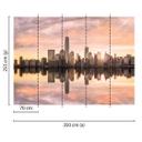 Tapet Designwalls i grå og orange non-woven tapet Skyline New York New York New York 0