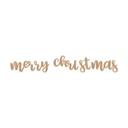 Decoración en madera cadena Feliz Navidad - MDF naturaleza incl. cuerda de algodón
