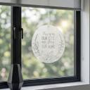 Akrylbillede, vinduesbillede til at hænge op This is us | Slogan-dekoration til stuen - rund