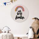 Vægcirkel Treechild - We are Family – print på aluminium (Alu-Dibond)