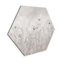 Wanddecoratie wilde bloemenweide met vlinders in Scandinavisch design - Ms Tiff - Alu-Dibond