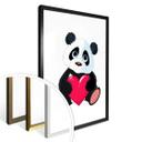 Plakat - Panda med hjerte