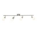 Spotrohr Benjamin, metallic, 70 x 17,5 cm, Glas Strahler