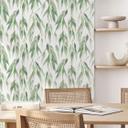 Tapet med mønster grene med grønne blade - UN Designs