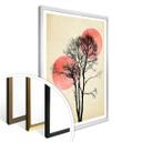 Póster Kubistika - Sol y luna detrás del árbol