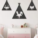 MDF - Decoración en madera - Tipi - Conejito