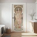 Moët and Chandon Dry Imperial dørfilm - Mucha - Selvklæbende dørdekoration