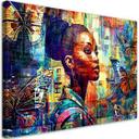 Canvasbillede, Afrikansk kvinde glamour