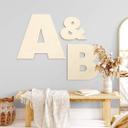 Letras de madera chopo - letras simples Futura