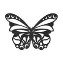 MDF - Decoración en madera mariposa