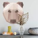 Wallsticker - Polygon - Bjørnehoved