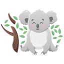 Muursticker Schattige Koala