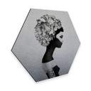 Hexagon Alu-Dibond Zilvereffect - Ireland - Marianna