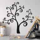 Muursticker Swirly Tree