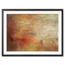Póster Turner - Puesta de sol sobre un lago