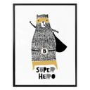 Póster - Superhéroe fuerte como un oso