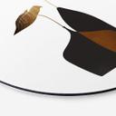 Tableau en alu-Dibond Kubistika - Bouquet scandinave - Rond