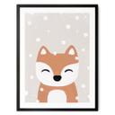 Póster zorro de nieve - Póster infantil - Orara Studio