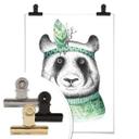 Póster Kvilis - Panda hippie