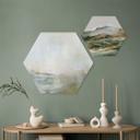 Hexagon Dibond Gyldent abstrakt - Hobday
