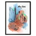 Póster Nueva York - Estatua de la Libertad - Love your City