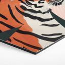 Hexagon Dibond Tiger i en lyserød jungle - Treechild