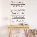 Sticker mural - Je ne suis pas difficile... (Winston Churchill)
