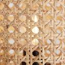 Spotbalken Toni, beige, 21 x 49 cm, Rattan Innenleuchte